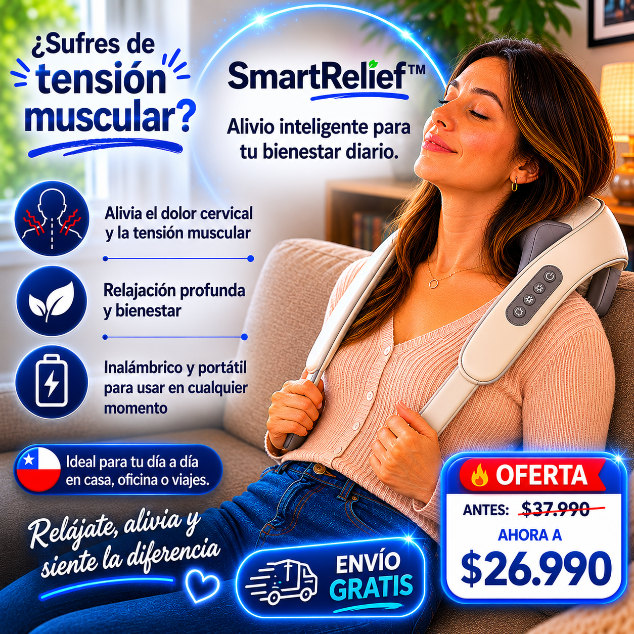 SmartRelief™ — Alivio inteligente para tu bienestar diario
