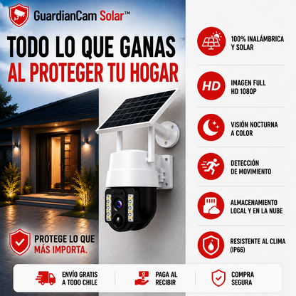 GuardianCam Solar™-Protege lo que más importa.
